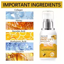 Honey Instant Face Lift & Firm Skin Cream Sustainable Face Lifting Reduces Fine