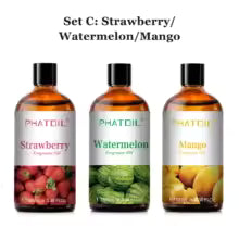 PHATOIL 100ml Aromatherapy Fragrance Oil Coconut & Vanilla Strawberry Cherry Lemon 1/2/3pcs Aroma Oil For Diffuser Candle Making