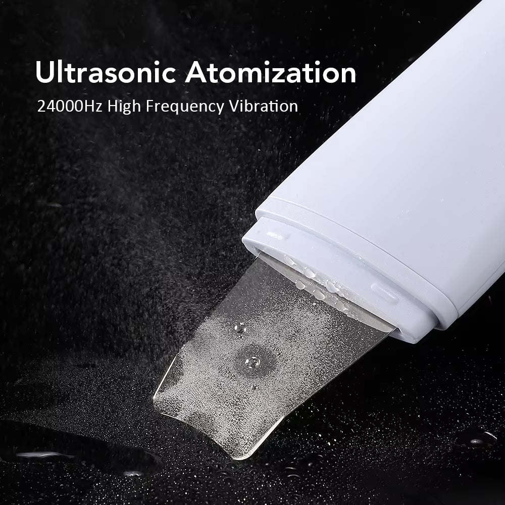 Ultrasonic Skin Scrubber Skin Spatula Ion Deep Face Cleaning